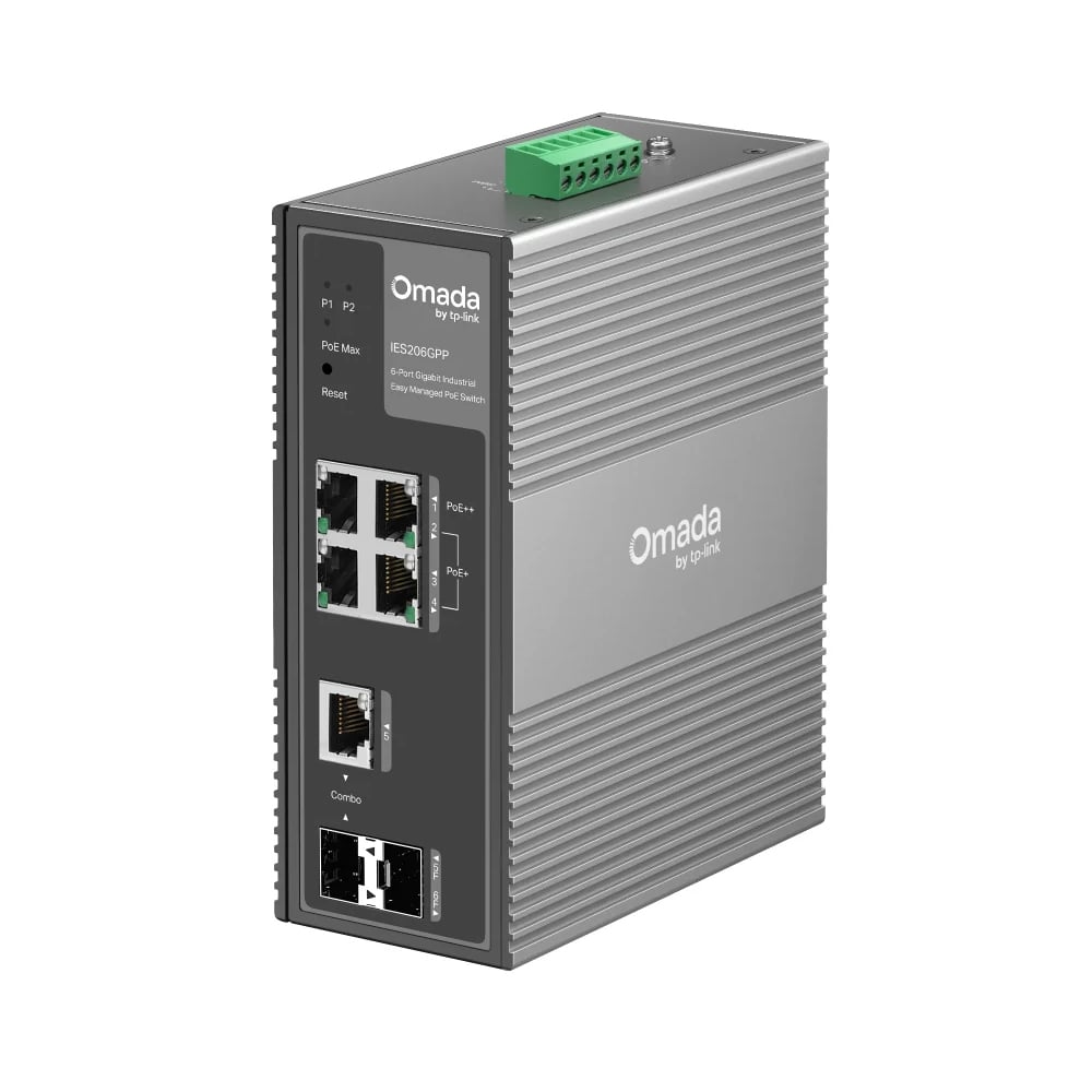 SWITCH TP-LINK OMADA IES206GPP 6-PORT GIGABIT POE - 1