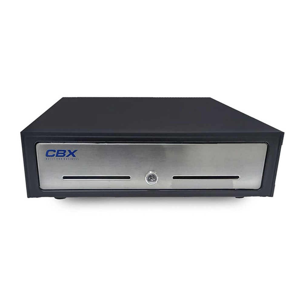 GAVETA DE DINERO CBX CS-410G CAPACIDAD GRANDE COLOR ACERO - 1