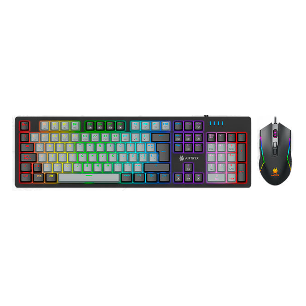 TECLADO + MOUSE ANTRYX GC-5600 PLUS MECÁNICO ARGB - 1