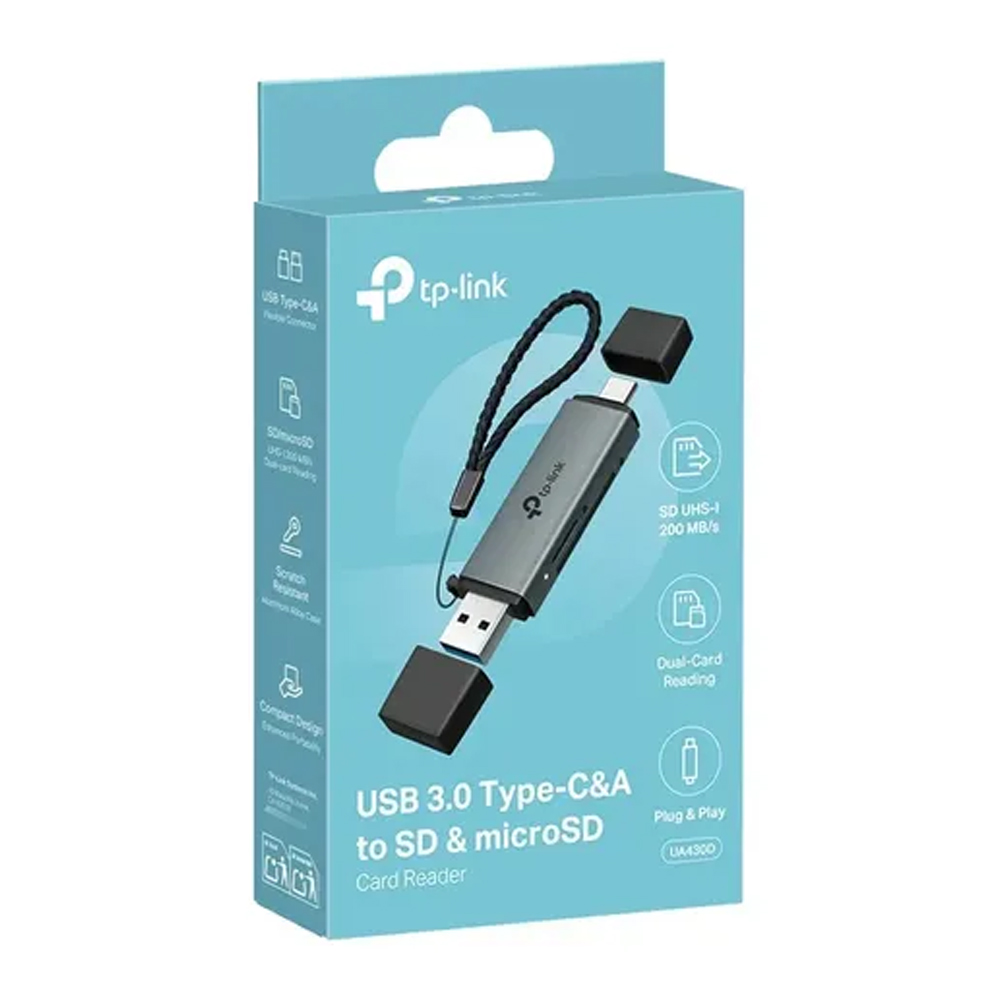 ADAPTADOR TP-LINK USB3.0 TYPE-C/TYPE-A A SD/MICROSD VELOCIDAD ALTA - 1