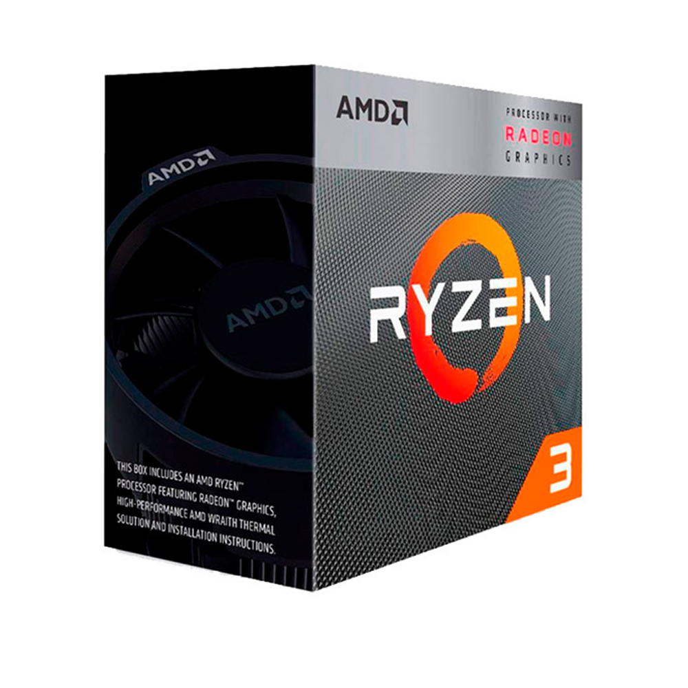PROCESADOR AMD RYZEN 3 3200G 3.60GHZ 4MB 4C AM4 GRÁFICOS RADEON - 1