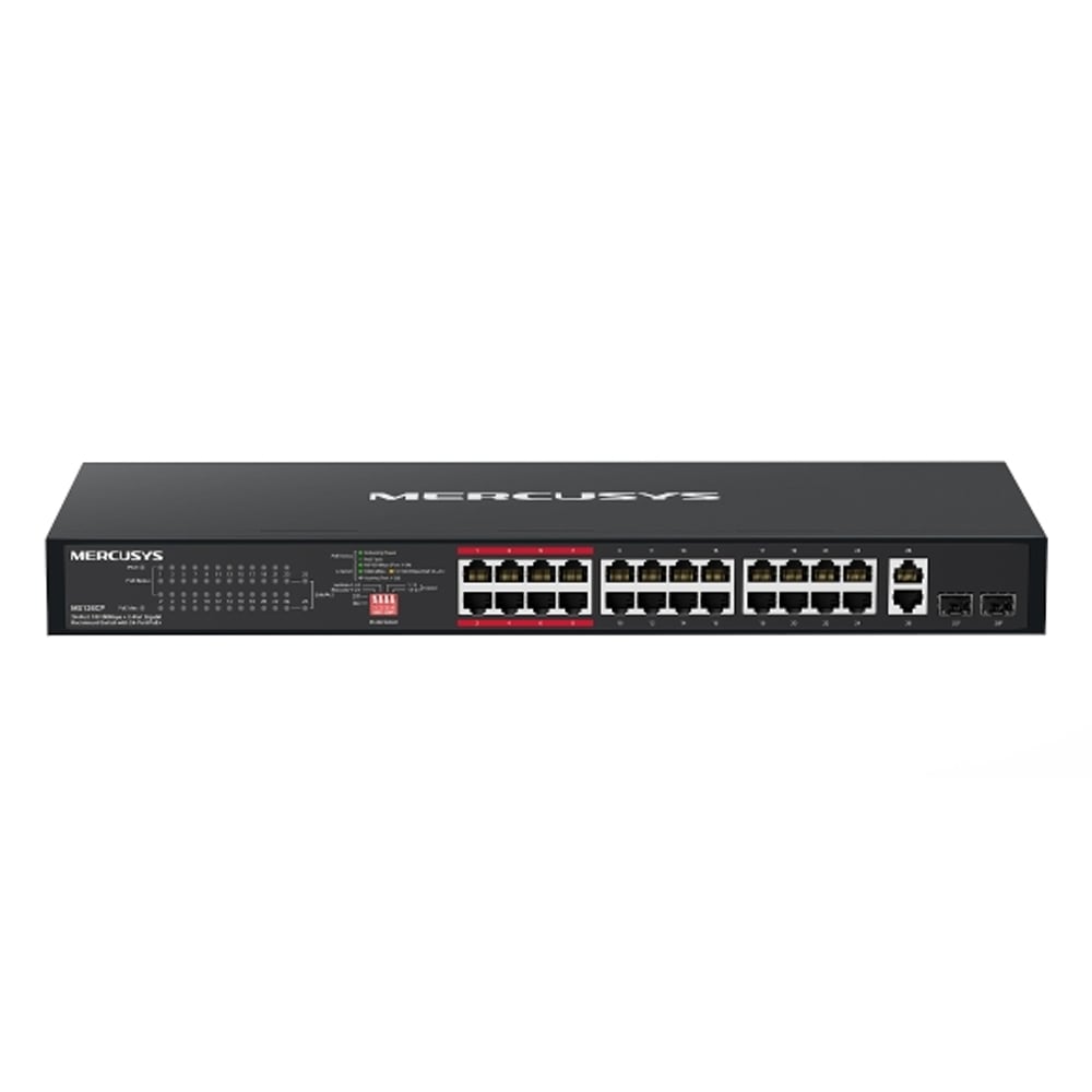SWITCH TP-LINK MERCUSYS MS126CP 24-PORT VELOCIDAD 10/10 - 1