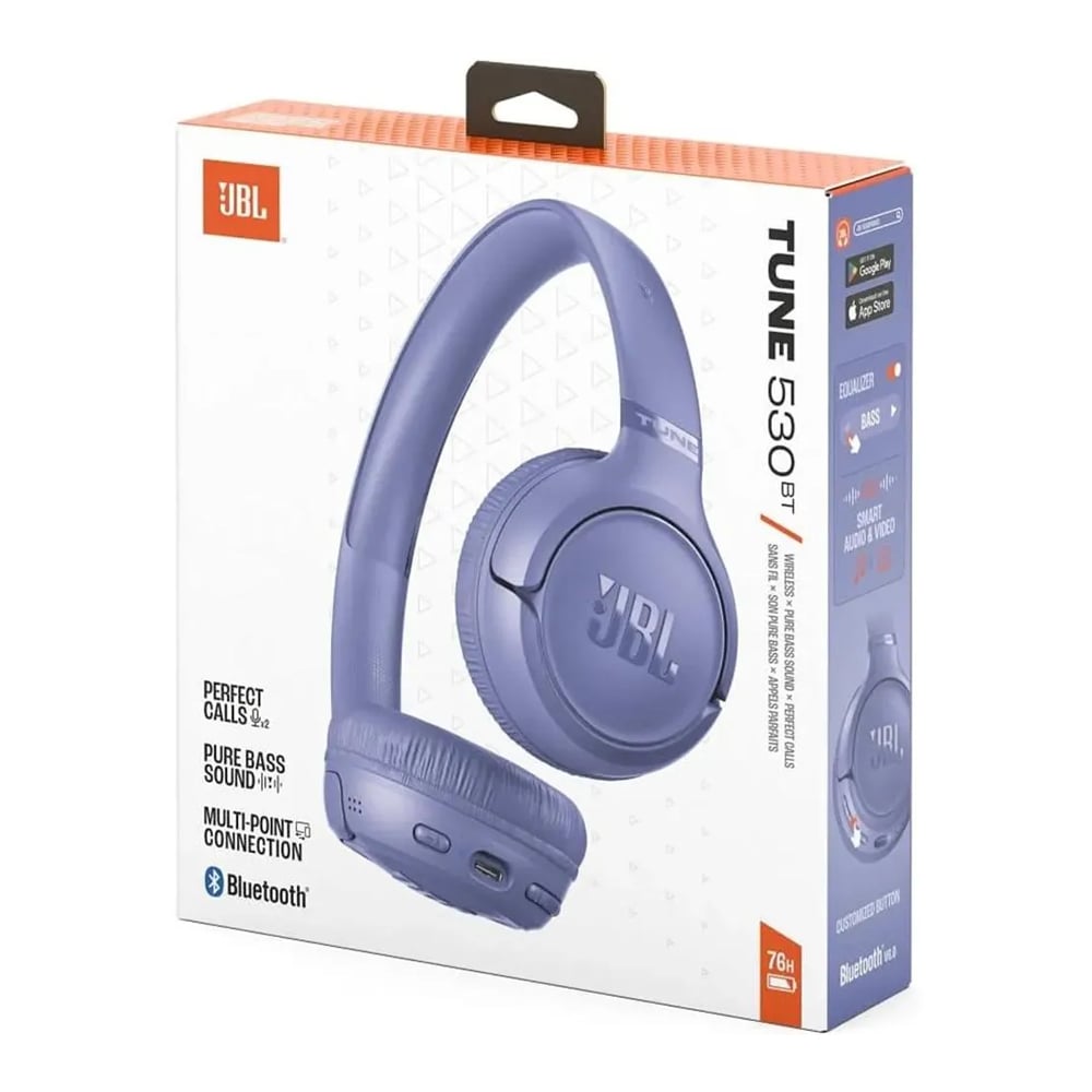 HEADPHONES JBL TUNE - 530 BT - CONECTIVIDAD BLUETOOTH - COLOR LAVENDER - 1