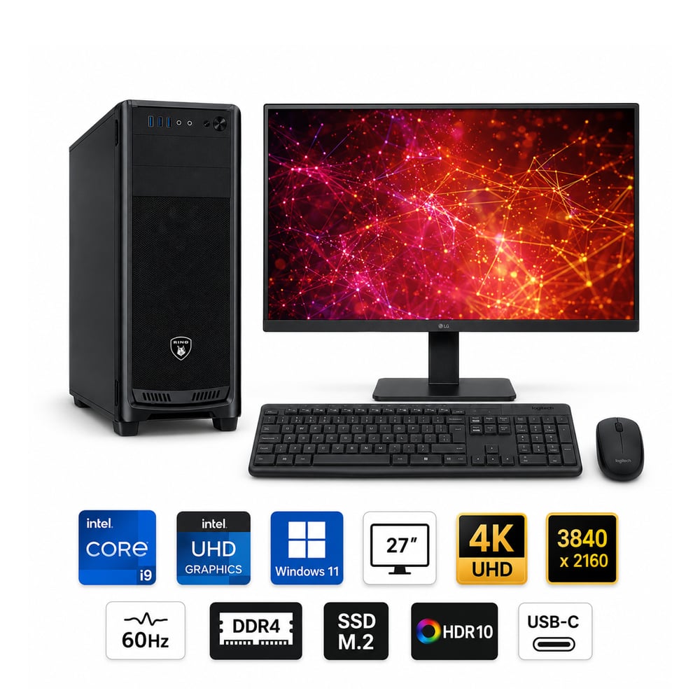 PC CORE I9-12900 PROPC RX-380 16|1TB|27' GRAFICOS INTEL, W11HOME - 1