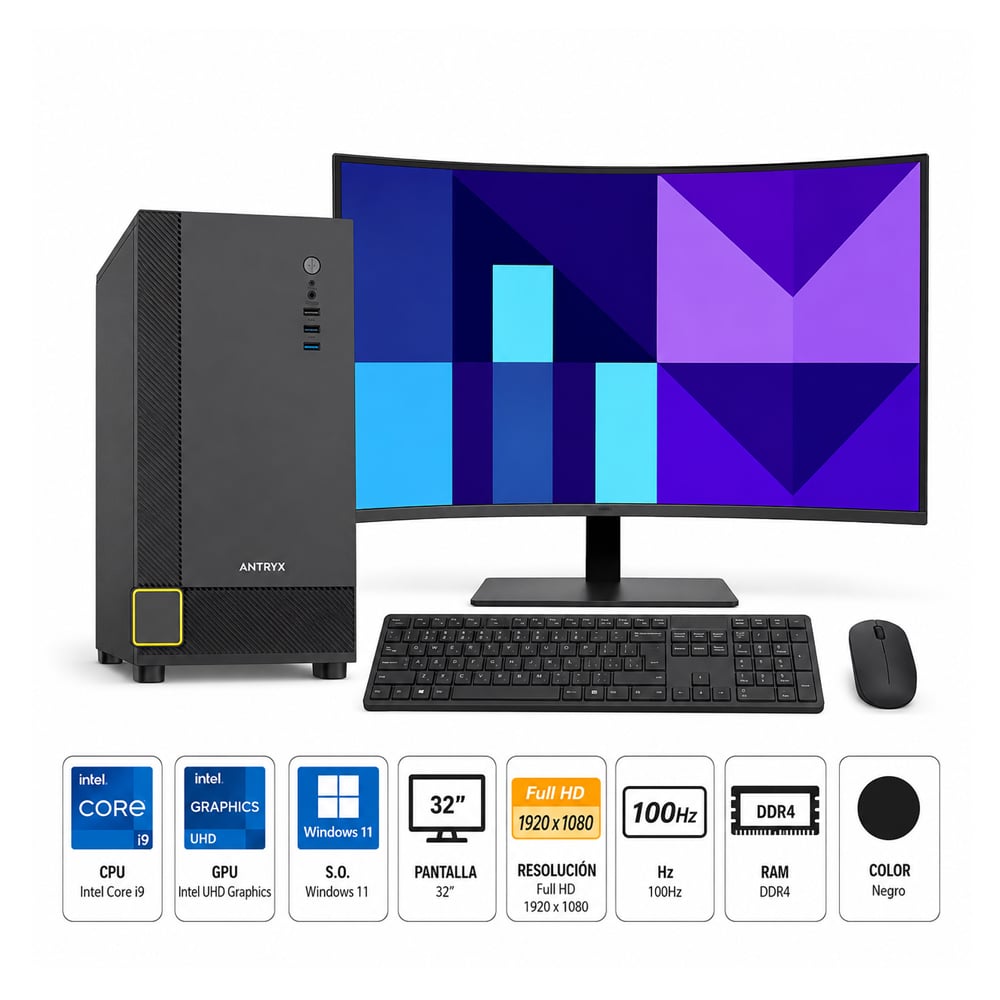 PC CORE I9-12900 PROPC XTREME XM-420 16|1TB|32' GRAFICOS INTEL, W11HOME - 1