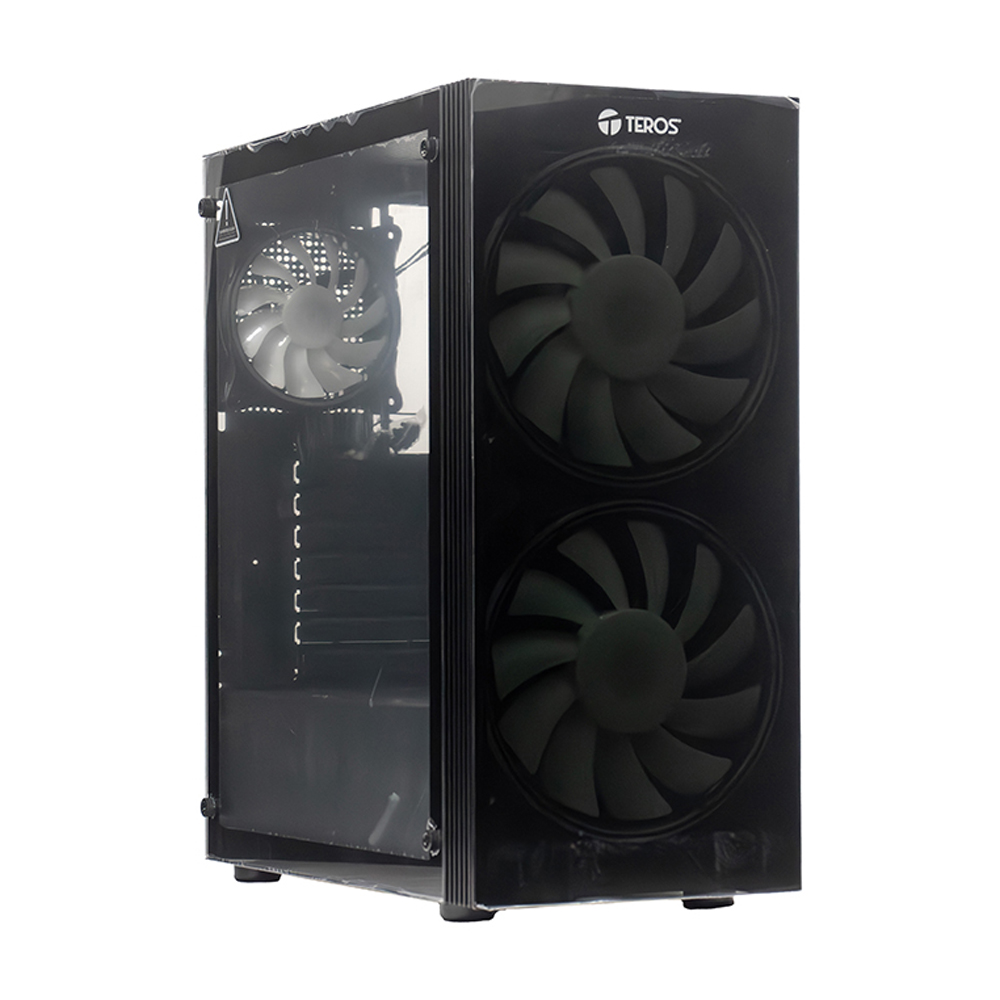 GABINETE GAMER ATX TEROS TE-1333G FORMATO MID TOWER USB 3.0 COLOR NEGRO - 1