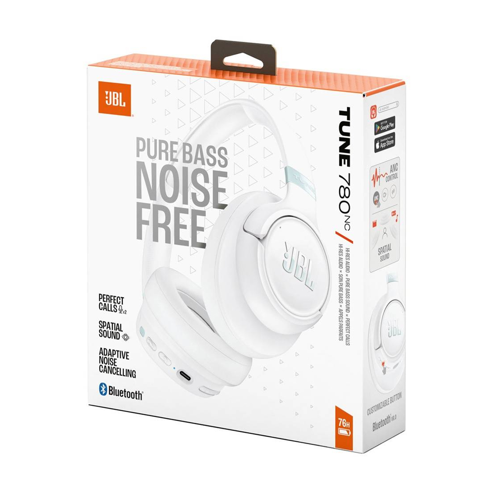 HEADPHONES JBL TUNE 780 NC CON CANCELACIÓN DE RUIDO COLOR BLANCO - 1