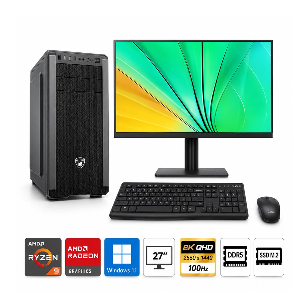 PC RYZEN 9 7900X PROPC RX-360 16|1TB|27' GRAFICOS RADEON, W11HOME - 1