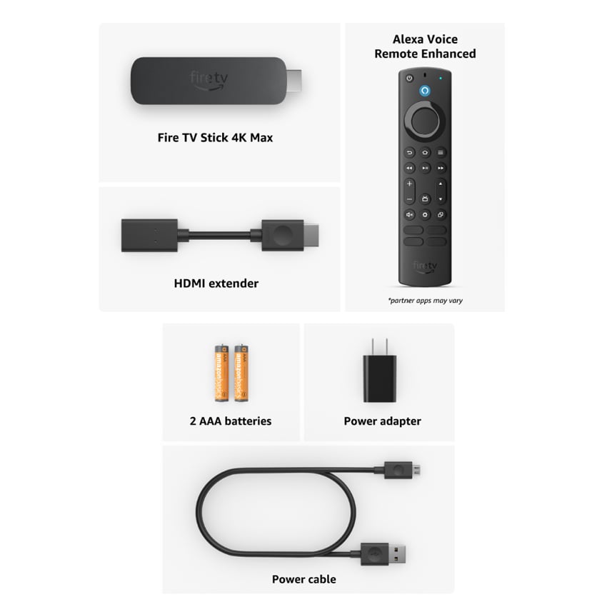 FIRE TV STICK 4K MAX WIFI 6E- 2DA GEN 16GB NEGRO - 2