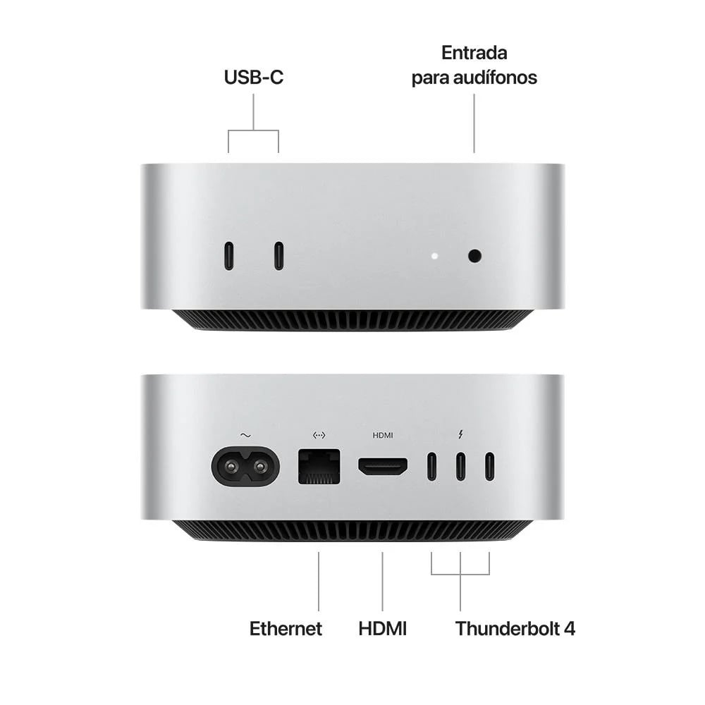 MAC MINI CHIP M4 16GB RAM + 256GB SSD 2024 - 2