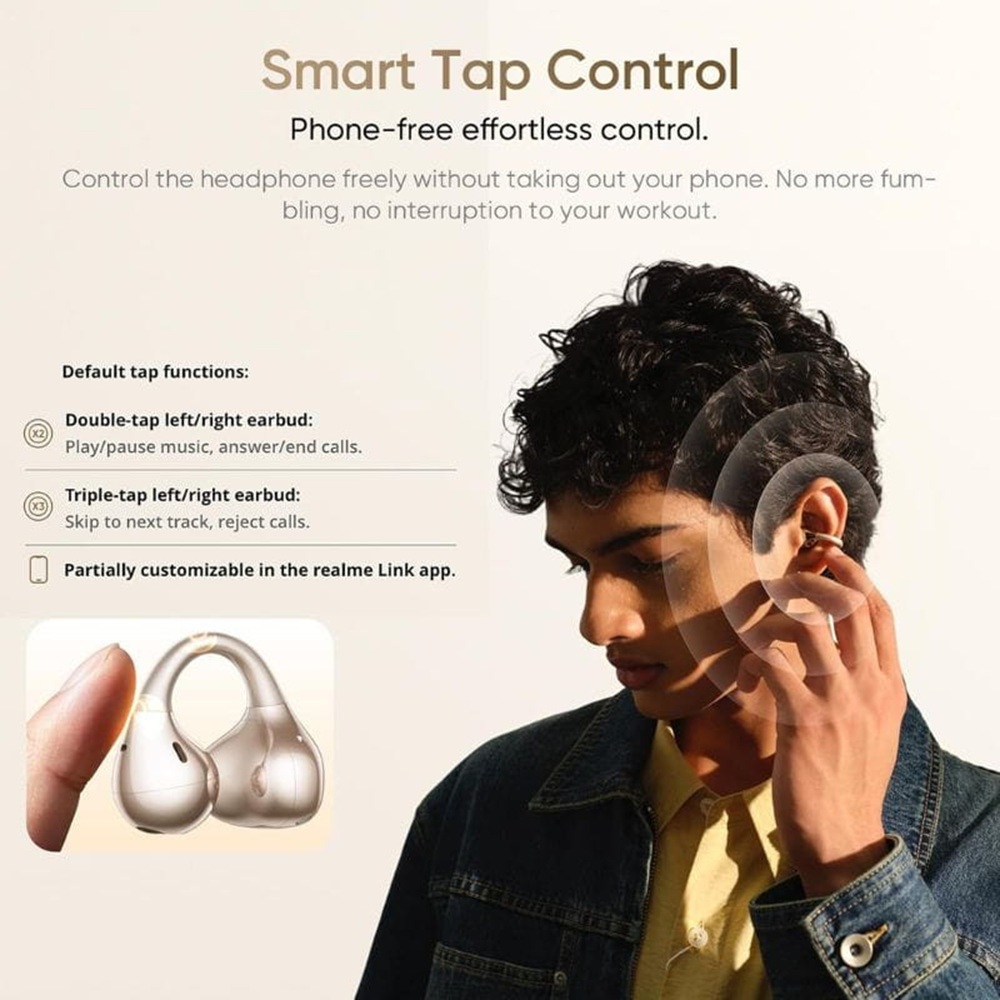 AUDÍFONOS REALME BUDS CLIPS COLOR NEGRO - 3