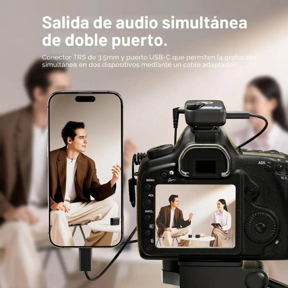 MICRÓFONO INALÁMBRICO HOLLYLAND LARK M2S ULTIMATE COMBO NEGRO - 5