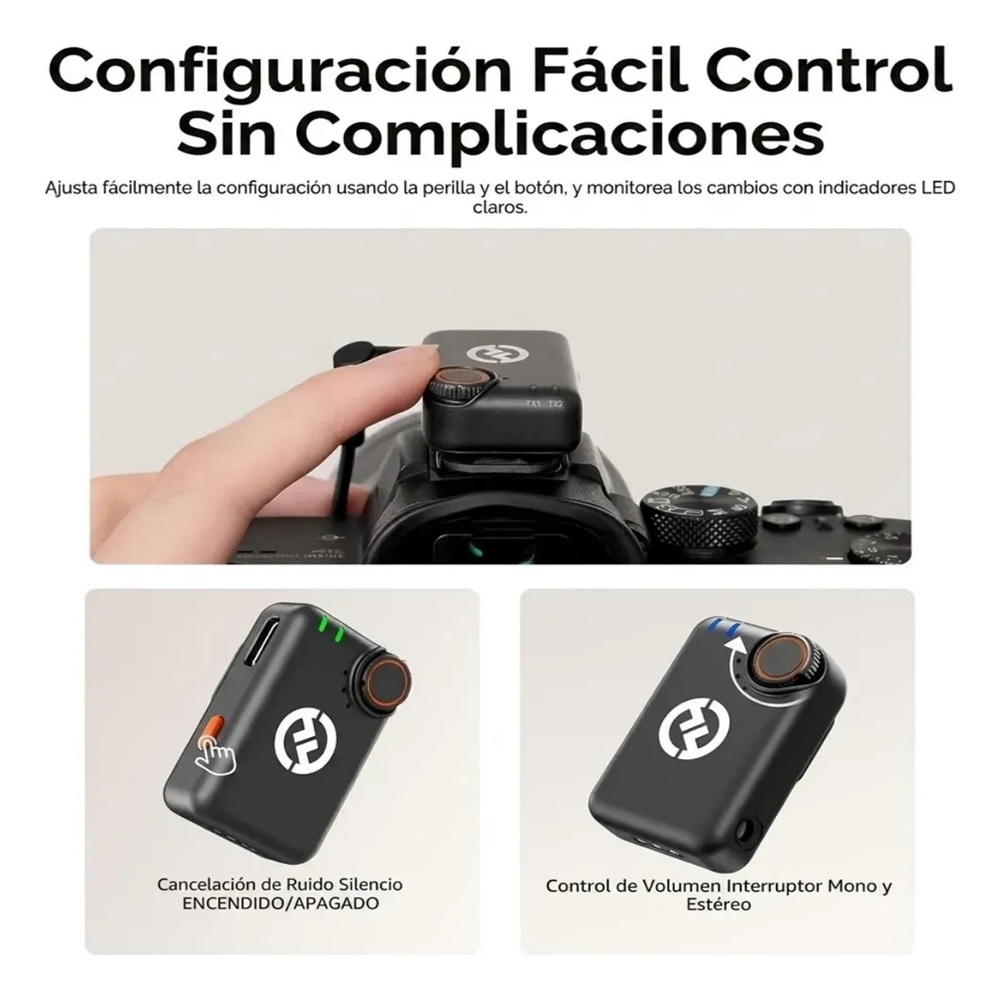 MICRÓFONO INALÁMBRICO HOLLYLAND LARK M2S ULTIMATE COMBO NEGRO - 6