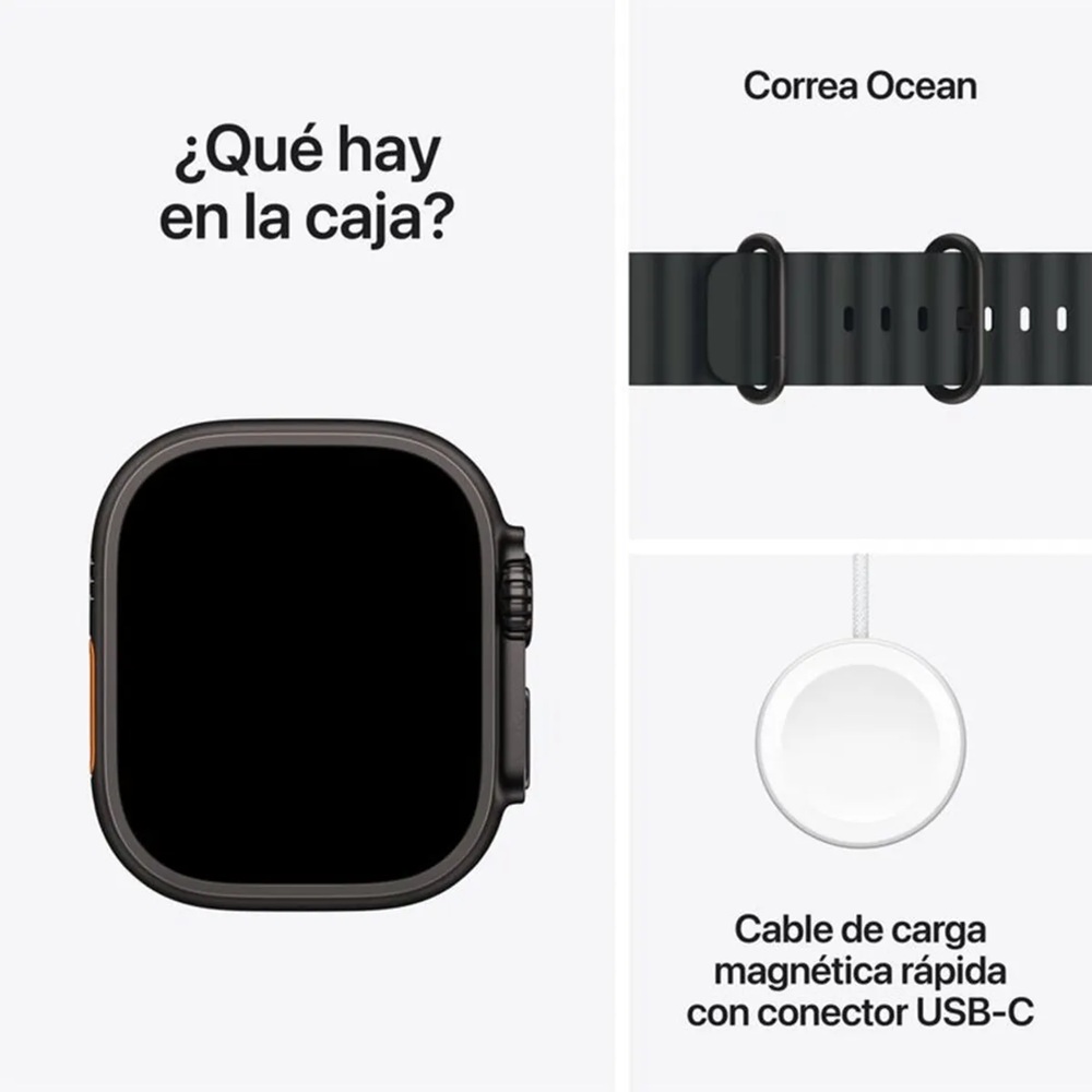 APPLE WATCH ULTRA 3 GPS + CELULAR 49MM BLACK TITANIUM BLACK OCEAN BAND - 7