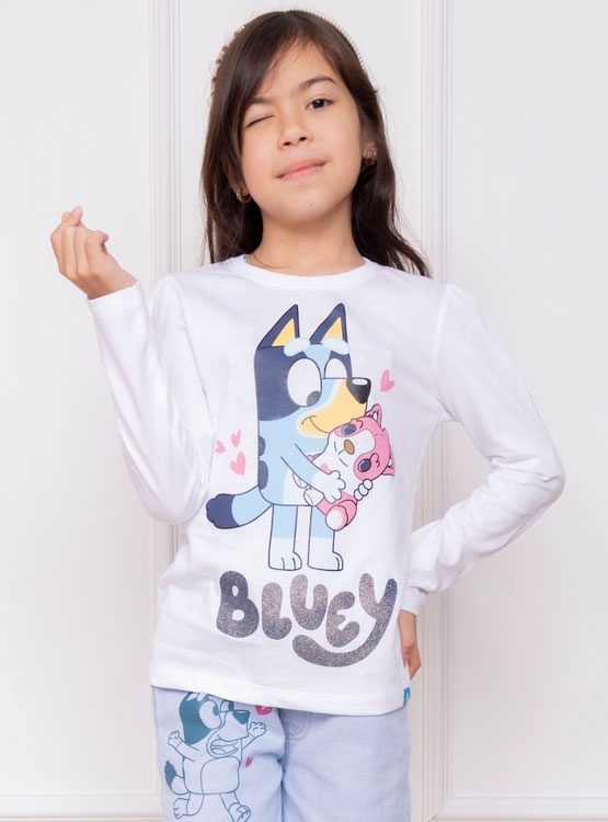 POLO BLUEY NIÑA ML - JERSEY 100% ALGODON - 1
