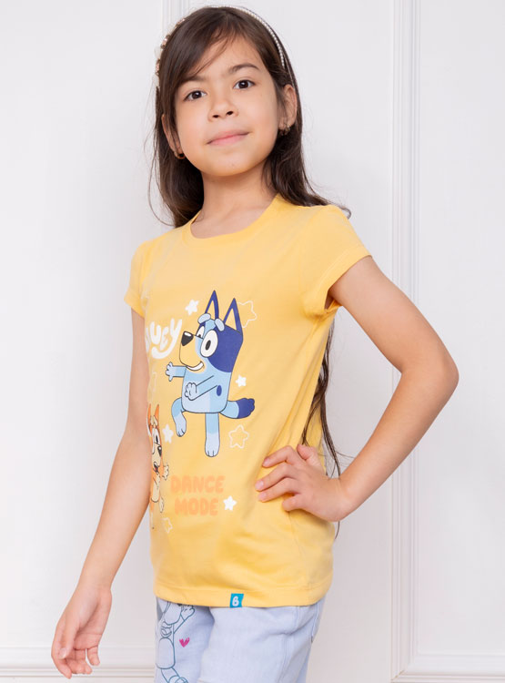 POLO NIÑA BLUEY MC - JERSEY 100% ALGODON - 1