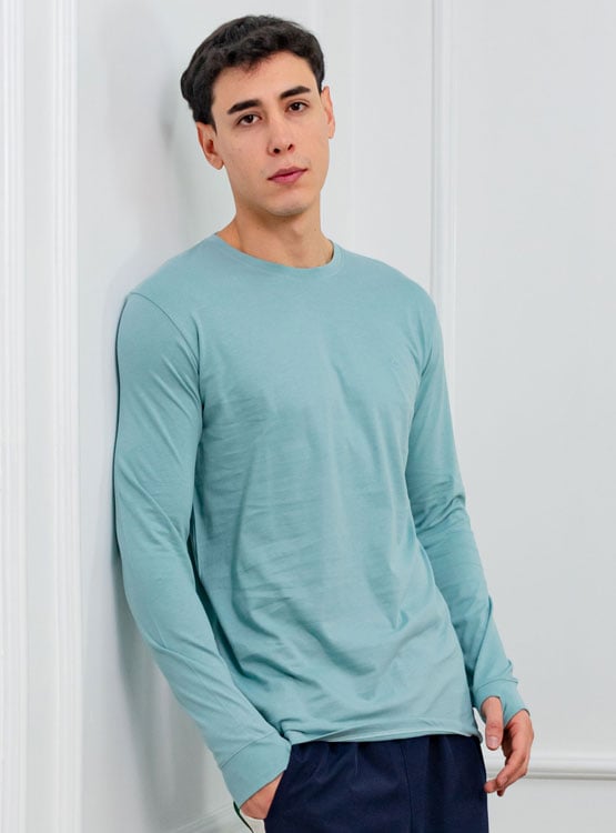POLO SLIM FIT CABALLERO ML - JERSEY 100% ALGODON - 1
