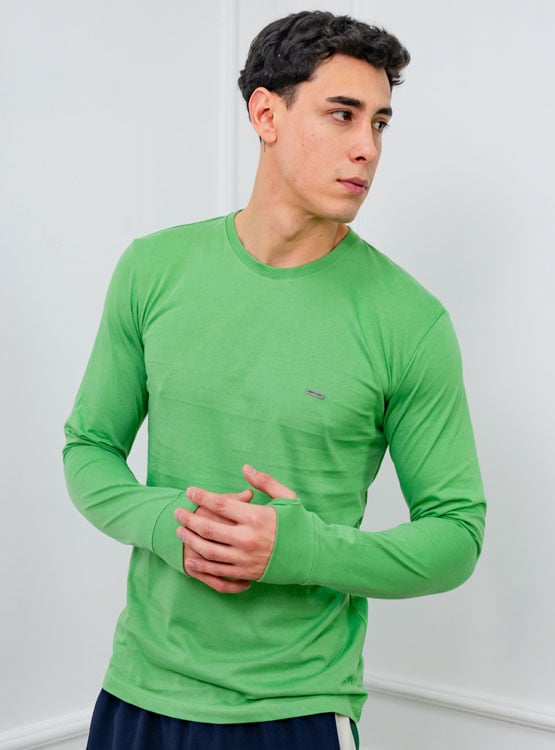 POLO SLIM FIT CABALLERO ML - JERSEY 100% ALGODON - 1