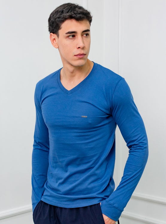 POLO SLIM FIT CABALLERO ML - JERSEY 100% ALGODON - 1