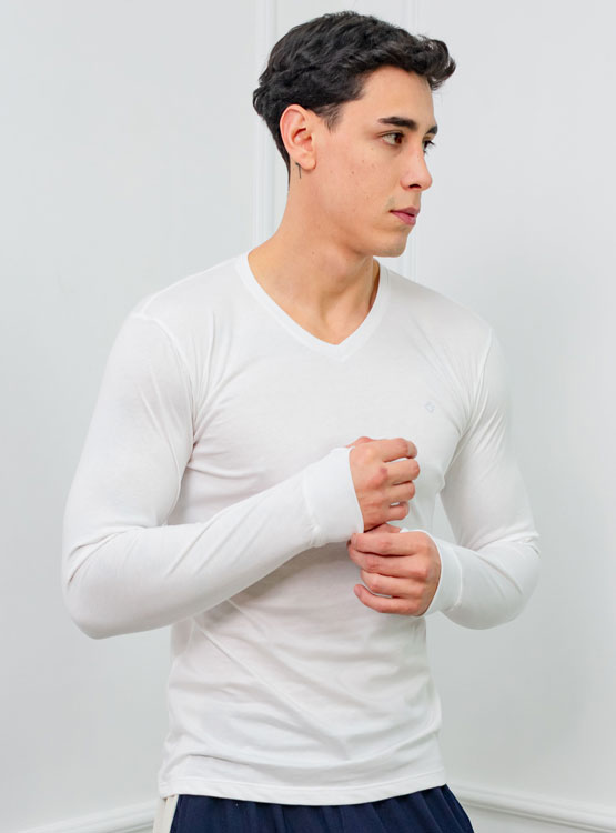 POLO SLIM FIT CABALLERO ML - JERSEY 100% ALGODON - 1