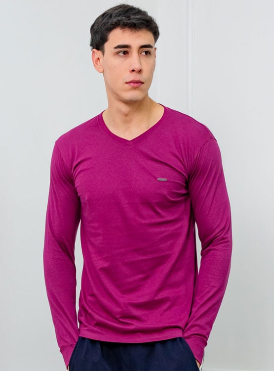 POLO SLIM FIT CABALLERO ML - JERSEY 100% ALGODON - 1