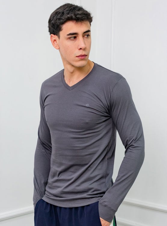 POLO SLIM FIT CABALLERO ML - JERSEY 100% ALGODON - 1