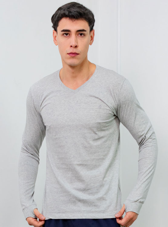 POLO SLIM FIT CABALLERO ML - JERSEY 100% ALGODON - 1