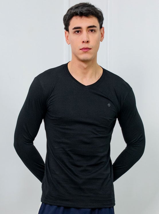 POLO SLIM FIT CABALLERO ML - JERSEY 100% ALGODON - 1