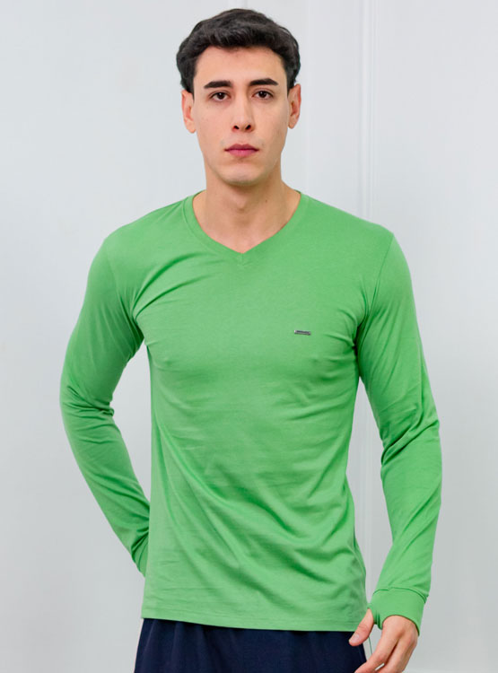 POLO SLIM FIT CABALLERO ML - JERSEY 100% ALGODON - 1