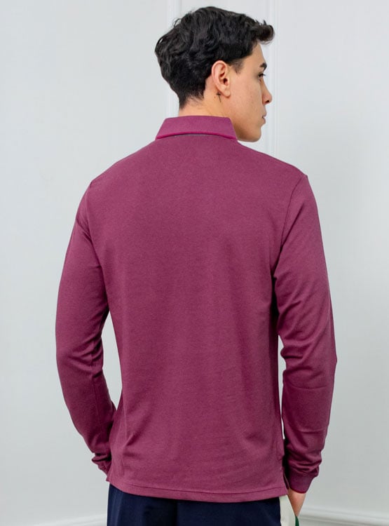 POLO BOX REGULAR FIT CABALLERO ML - PIQUE LYCRADO - 2