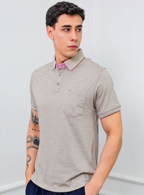 POLO BOX REGULAR FT CABALLERO MC - PIQUE LYCRADO - 1