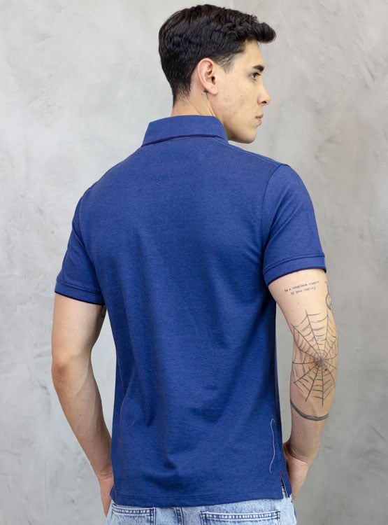 POLO BOX REGULAR FIT CABALLERO MC - PIQUE LYCRADO - 2