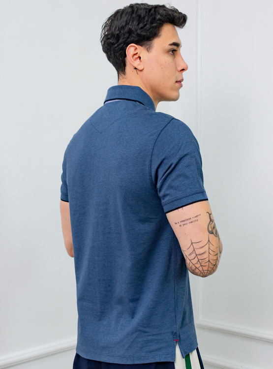 POLO BOX REGULAR FIT CABALLERO MC - PIQUE LYCRADO - 2