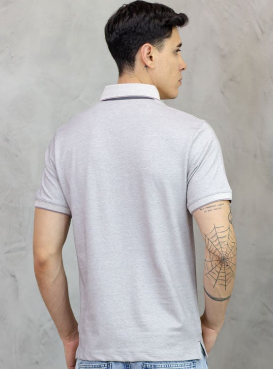 POLO BOX REGULAR FIT CABALLERO MC - PIQUE LYCRADO - 2