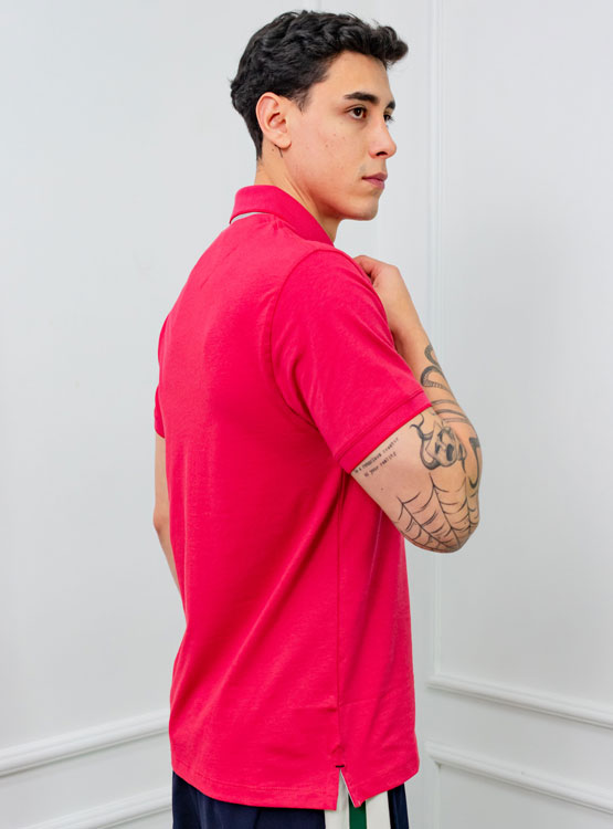 POLO BOX REGULAR FIT CABALLERO MC - PIQUE LYCRADO - 2