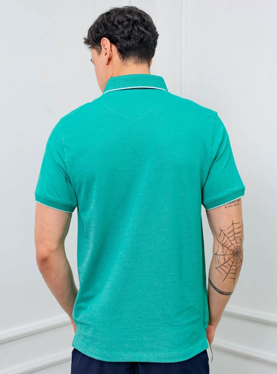 POLO BOX REGULAR FIT CABALLERO MC - PIQUE LYCRADO - 2