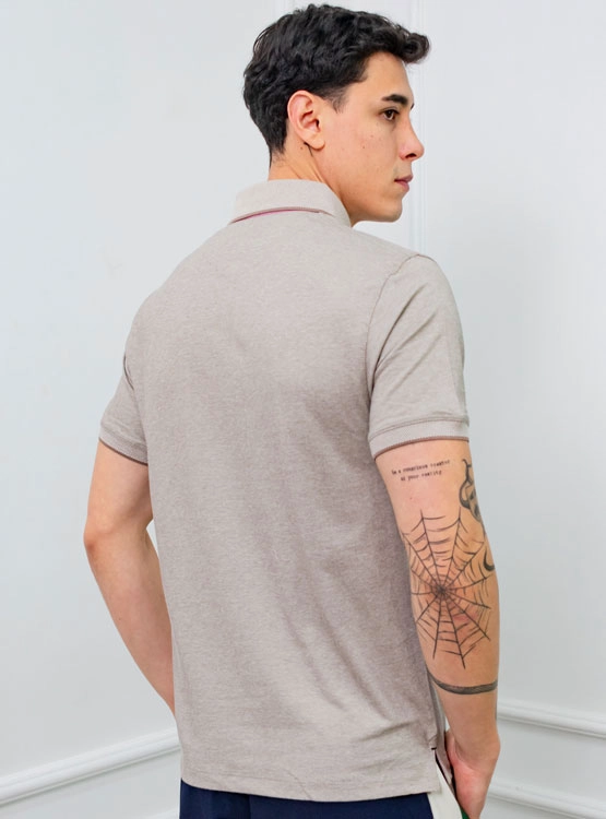 POLO BOX REGULAR FIT CABALLERO MC - PIQUE LYCRADO - 2