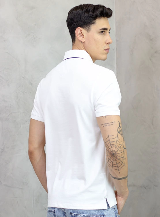 POLO BOX REGULAR FIT CABALLERO MC - PIQUE LYCRADO - 2