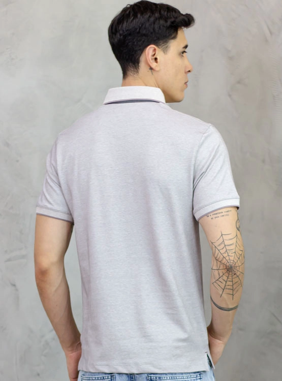 POLO BOX REGULAR FIT CABALLERO MC - PIQUE LYCRADO - 2