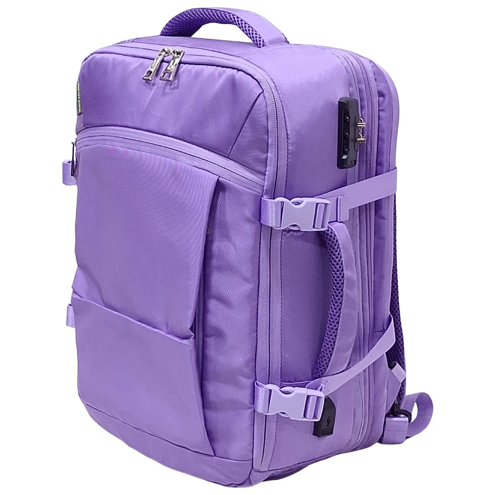 MOCHILA VIAJERA TRENDY KENGAR - LILA - 3