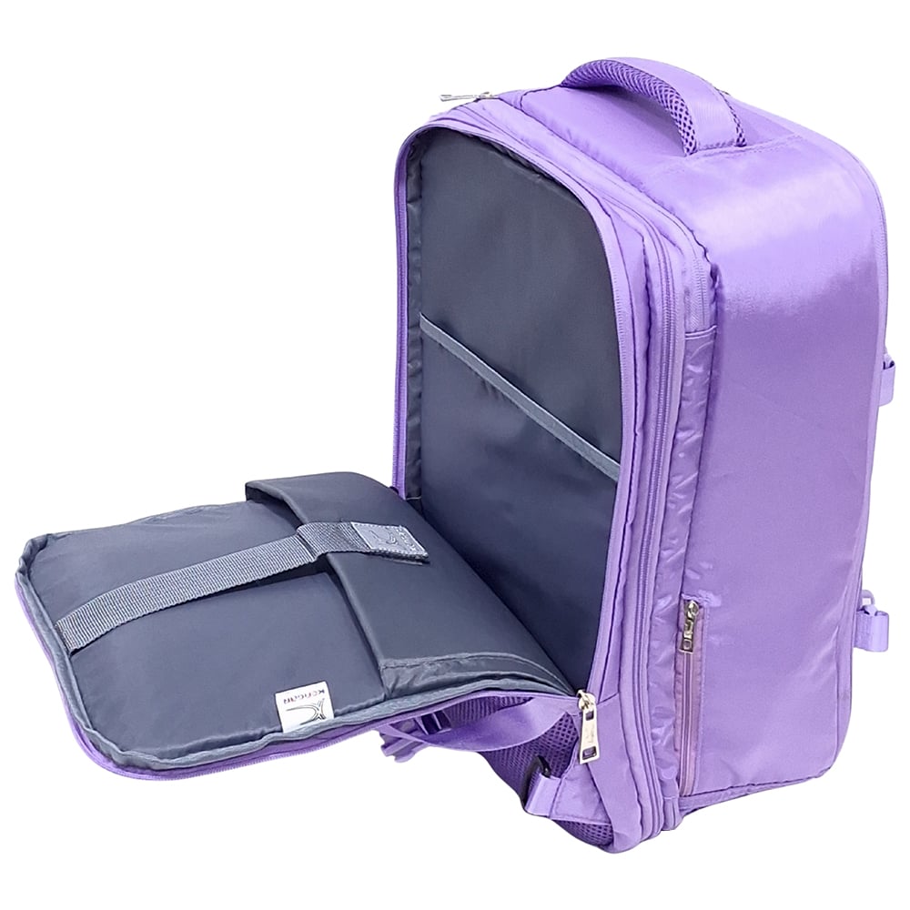 MOCHILA VIAJERA TRENDY KENGAR - LILA - 4