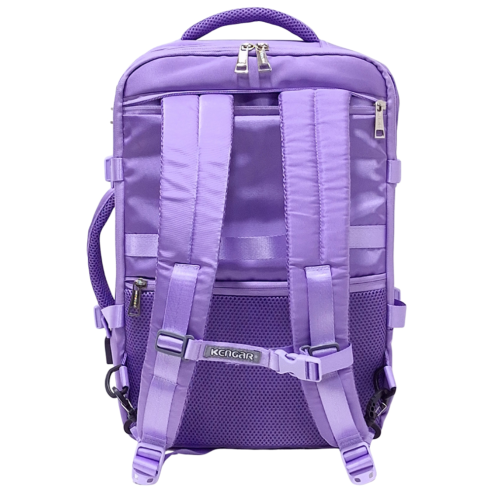 MOCHILA VIAJERA TRENDY KENGAR - LILA - 7