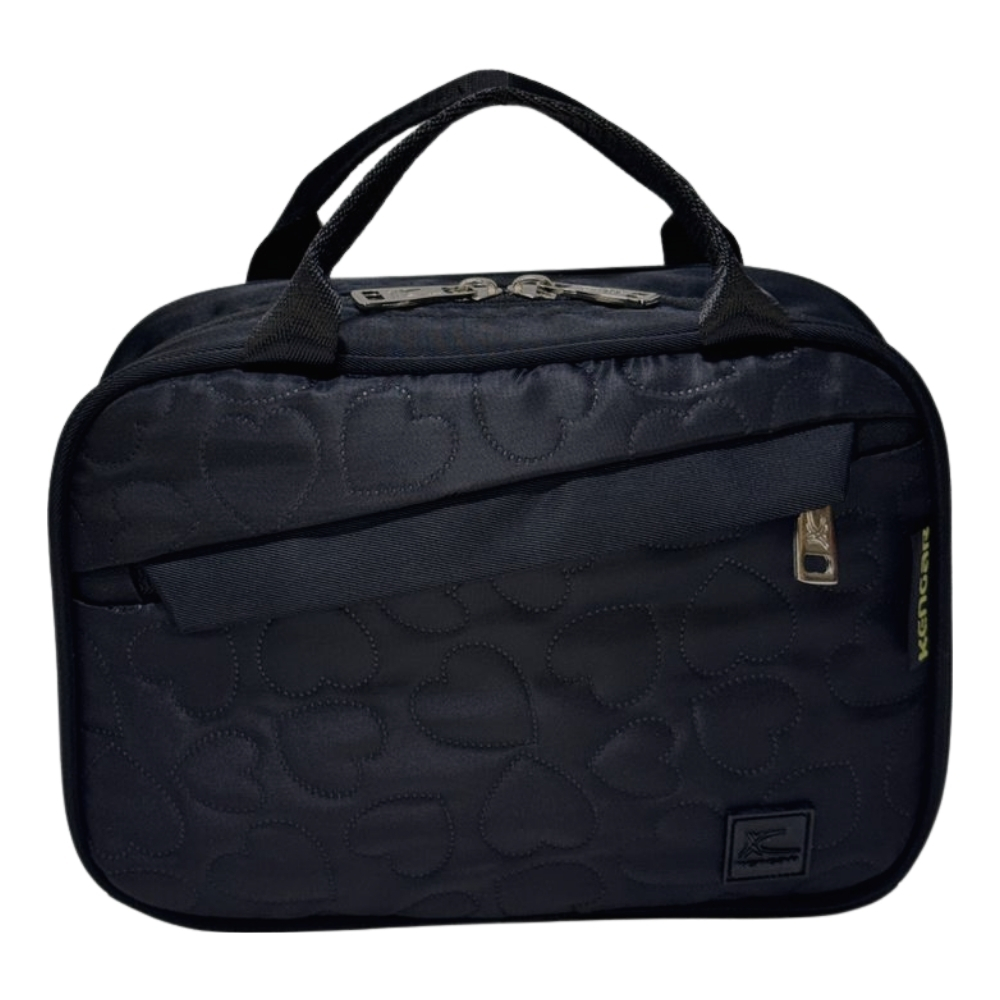 CARTUCHERA ORGANIZADORA XL KENGAR NEGRO CORAZÓN - 2