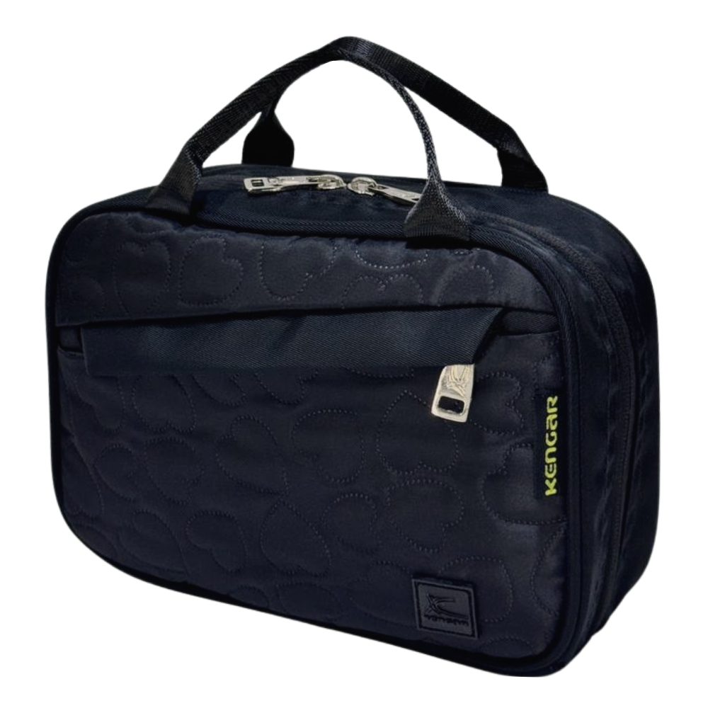 CARTUCHERA ORGANIZADORA XL KENGAR NEGRO CORAZÓN - 4