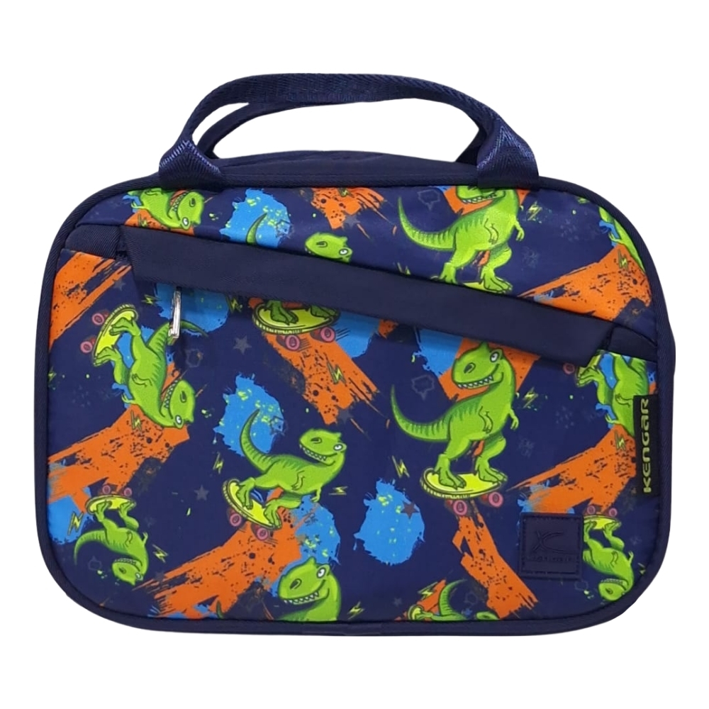 CARTUCHERA ORGANIZADORA XL KENGAR AZUL ESTAMPADO 1 - 2