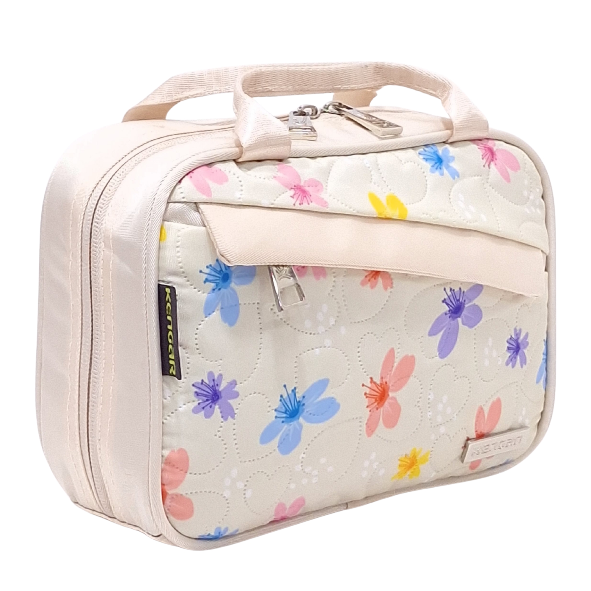 CARTUCHERA ORGANIZADORA XL KENGAR CREMA - 6