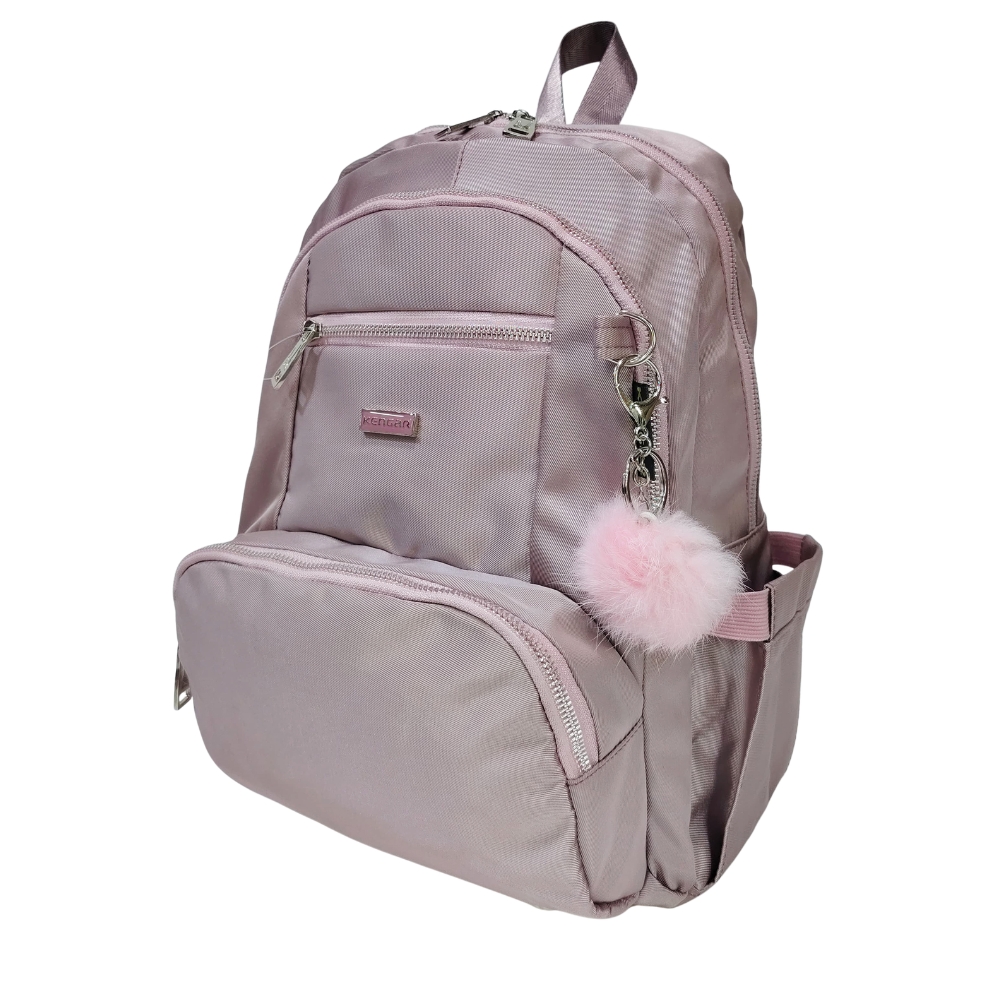 MOCHILA MODELO PRINT A4 KENGAR - ACEITUNA PASTEL - 3