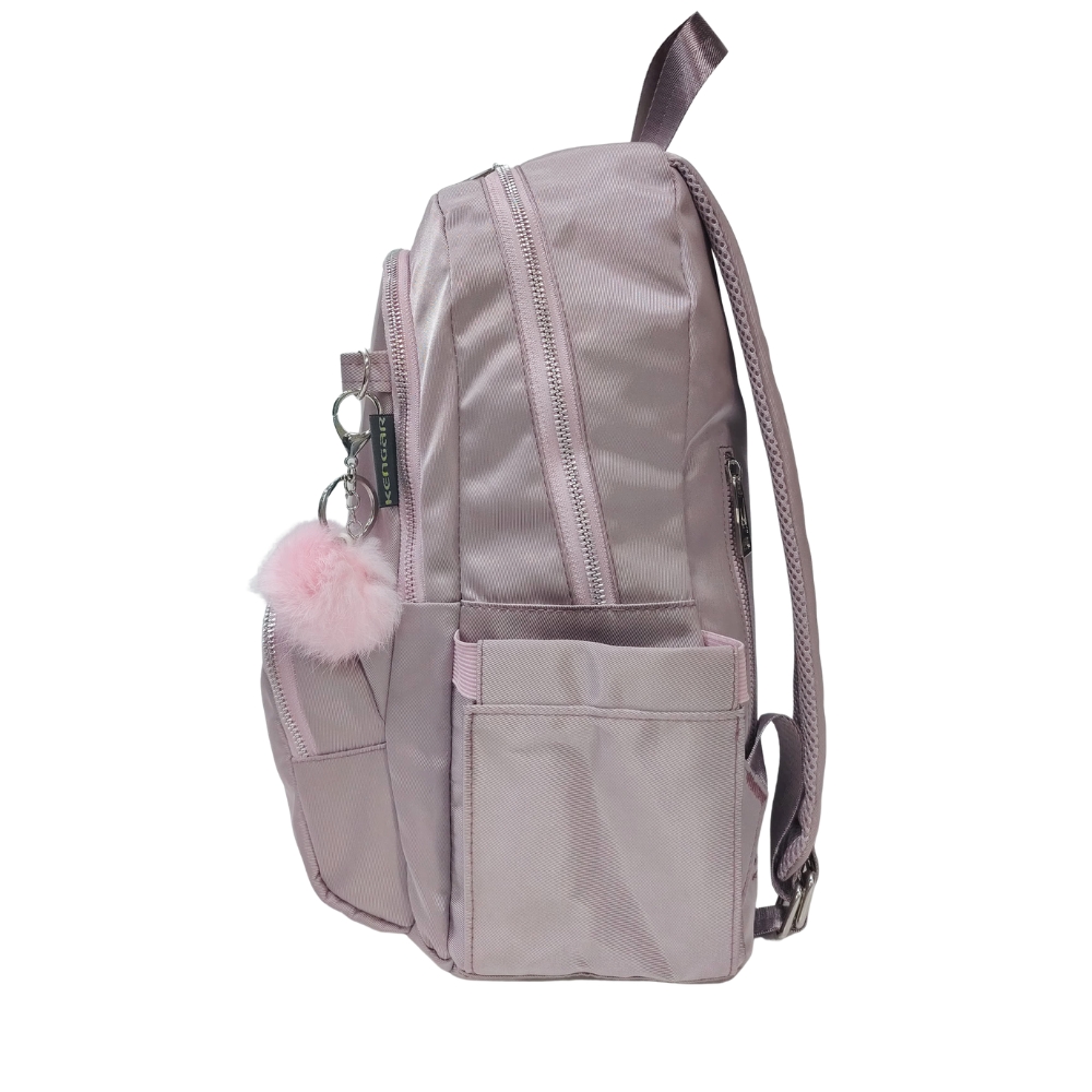 MOCHILA MODELO PRINT A4 KENGAR - ACEITUNA PASTEL - 4