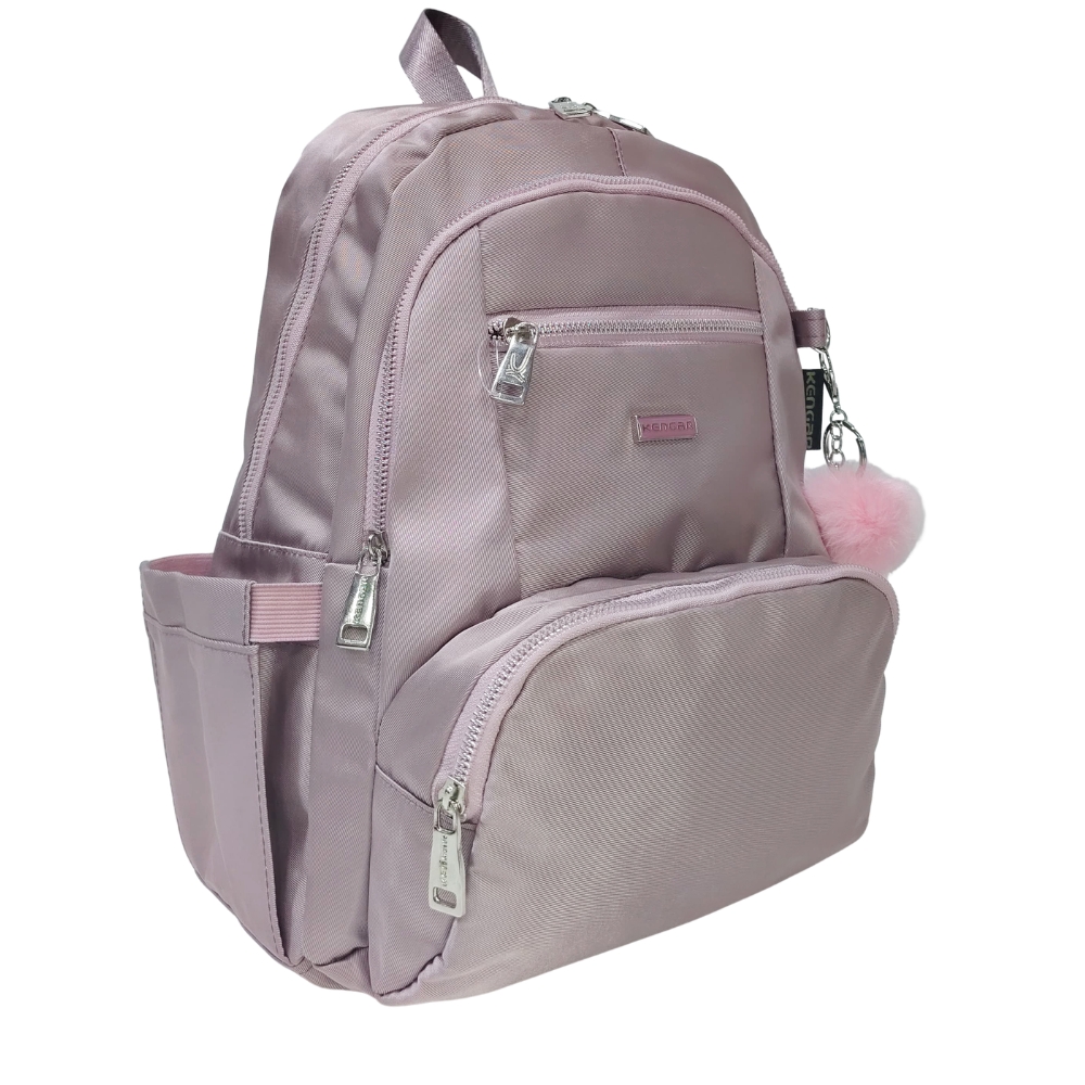 MOCHILA MODELO PRINT A4 KENGAR - ACEITUNA PASTEL - 5