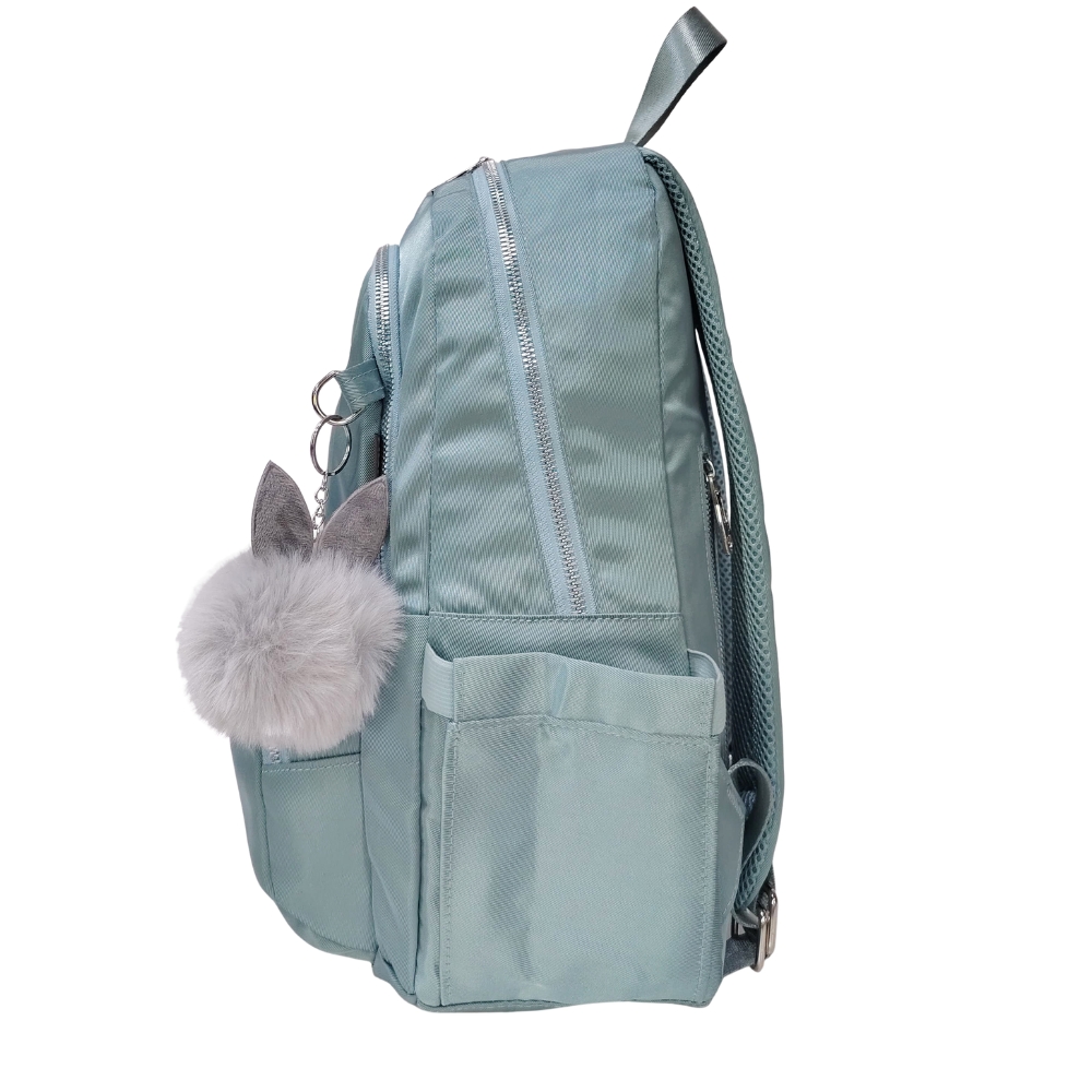 MOCHILA MODELO PRINT A4 KENGAR - VERDE CEMENTO - 4